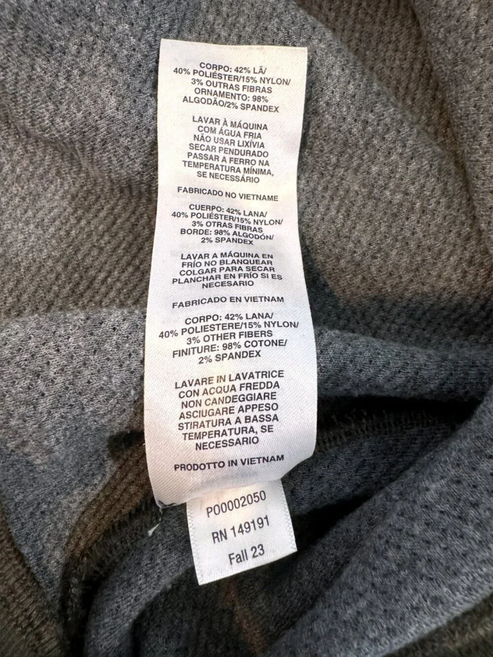 Topo Designs Global Wool Sweater Mens Medium Olive Crewneck